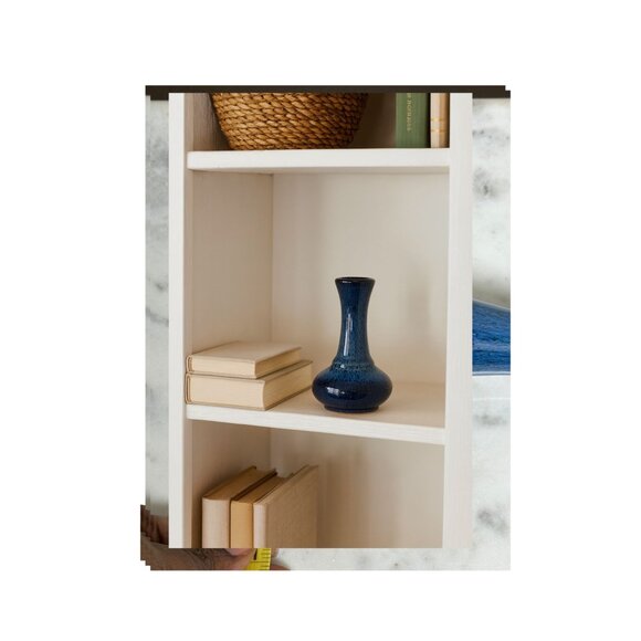 Blue Drip Glaze Bud Vase • Small Ceramic Art Pottery Vase • Handmade Studio Pott - Picture 2 of 6